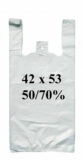 BOLSA ASA BLANCA RECILADA 42X53  50/70% B- 50 uds.