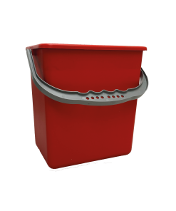 CUBO ROJO 06 LT. CARRO LIMPIEZA